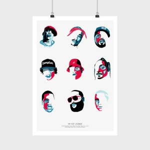 Affiche Hip Hop Legends - Edition limitée & signée