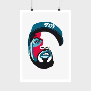 Affiche Ice Cube (NWA) - Edition limitée & signée