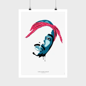 Affiche Tupac Shakur - Edition limitée & signée